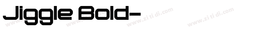 Jiggle Bold字体转换